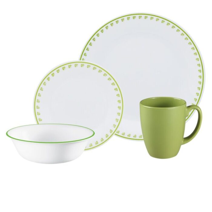 16pc dinner set green clover 240814030503