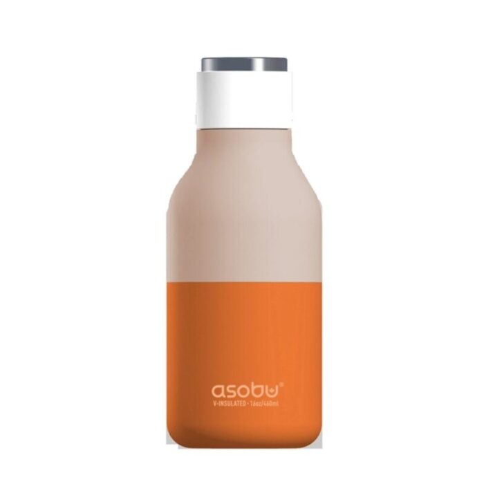 asobu urban water bottle pastel orange 460ml 240924123052