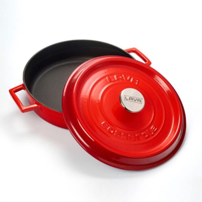 cast iron multi purpose casseroles red 240924125451