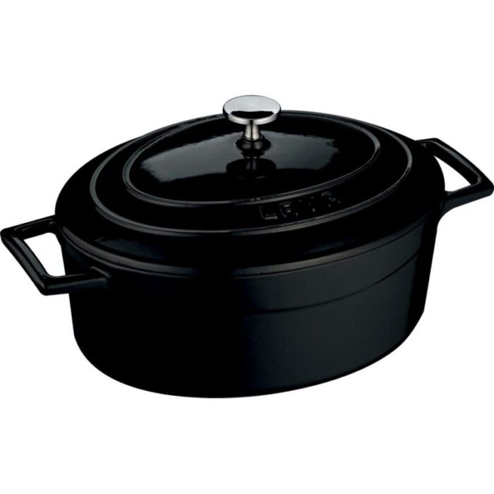 cast iron oval casserole black folk 240924125400