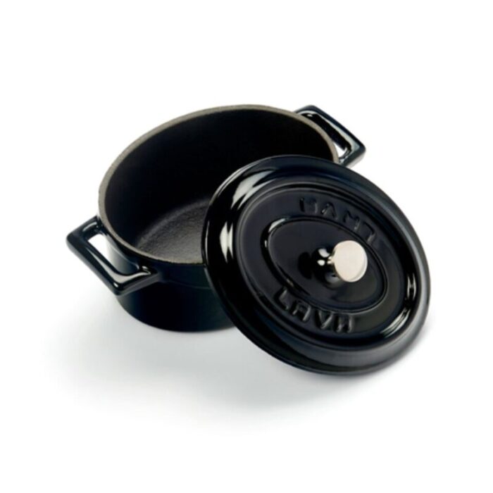 cast iron oval mini casserole 10cm 036l black trendy121lv o tc 10 k2 bk 240924125443