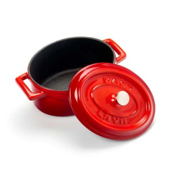 cast iron oval mini casserole 10cm 036l red trendy121lv o tc 10 k2 rd 240924125504