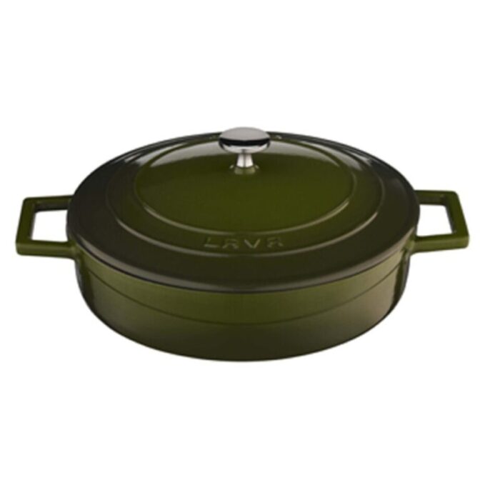 cast iron rd low casserole green folk 240924125405