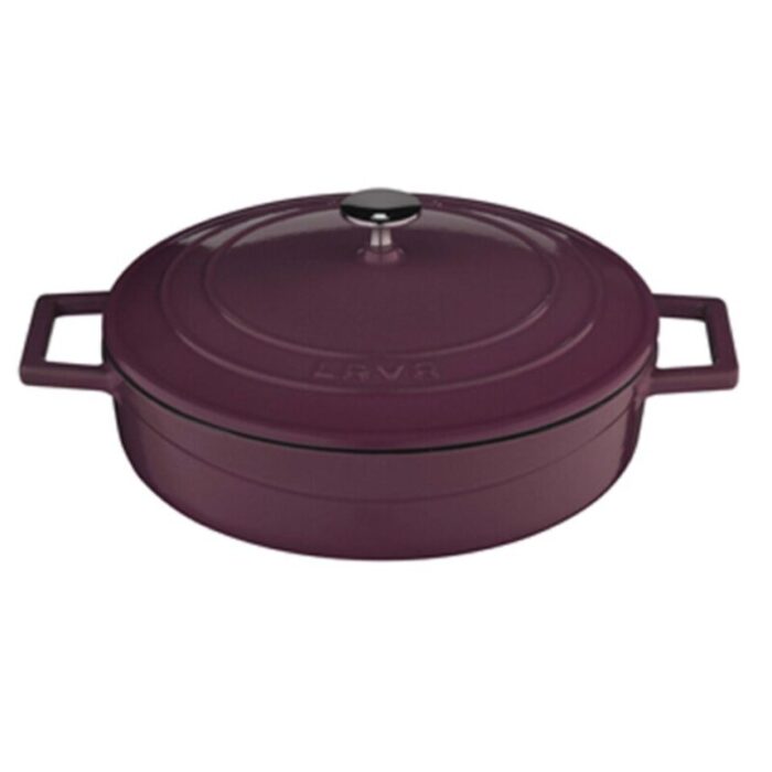 cast iron rd low casserole light purple folk 240924125404