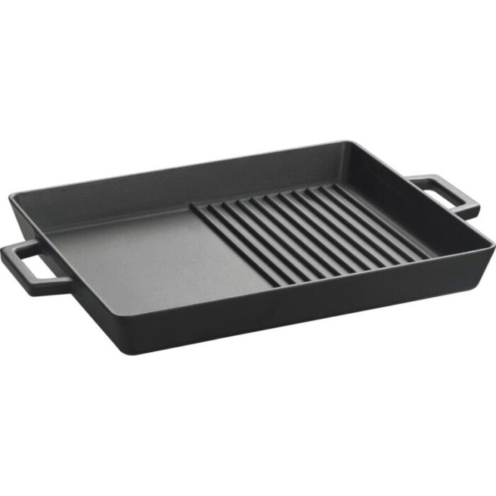 cast iron rect griddle grill duo pan with metal hdle 26x32cm 275l eco121lv eco gt 2632 t4 240924125427