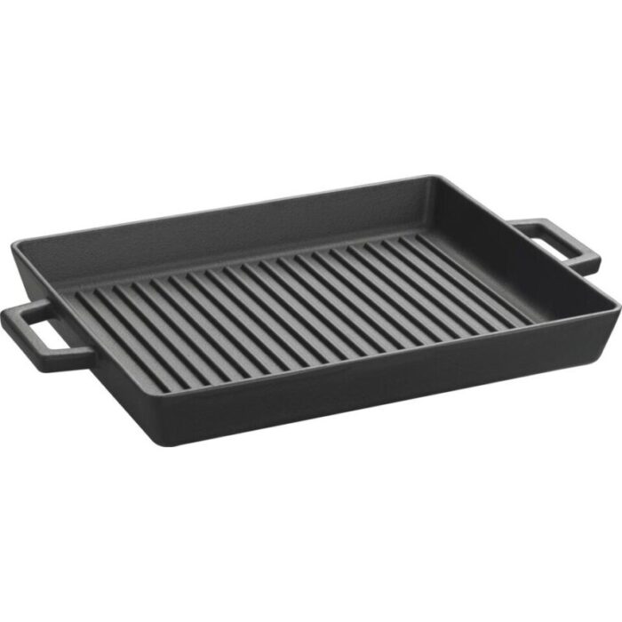 cast iron rect grill pan with metal handle 240924125427