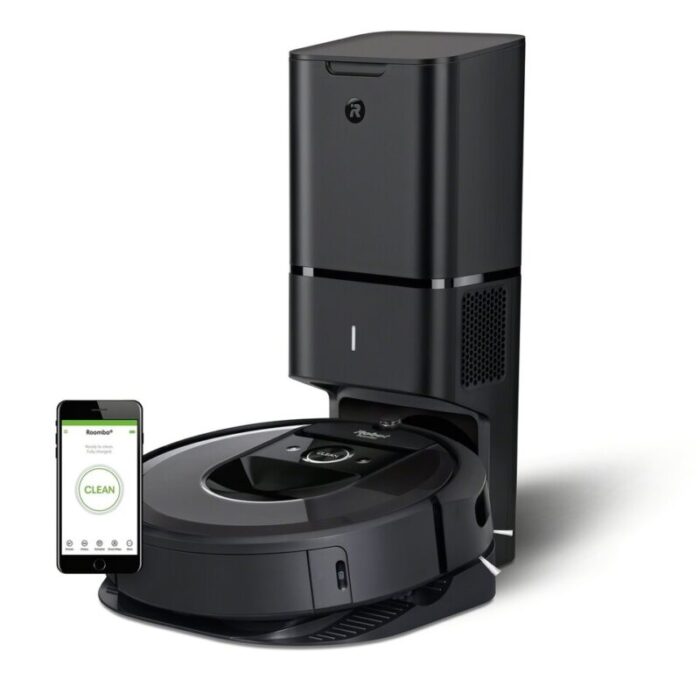 irobot roomba i7 wi fi connected robot vacuum with automatic dirt disposal black 240404033916