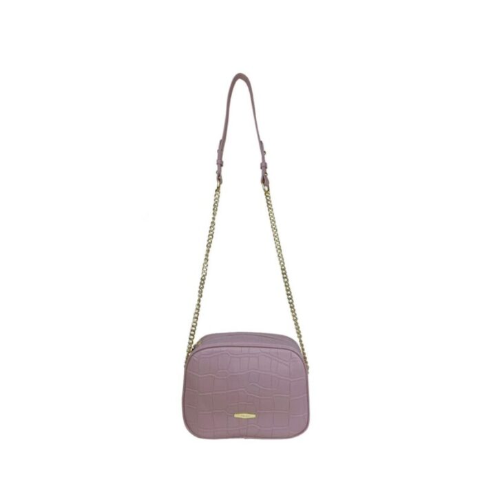 melco croco semi chain sling bag muted pink 240426092458