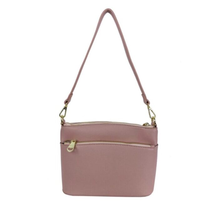 melco faux leather shoulder sling bag muted pink 240426092501 2