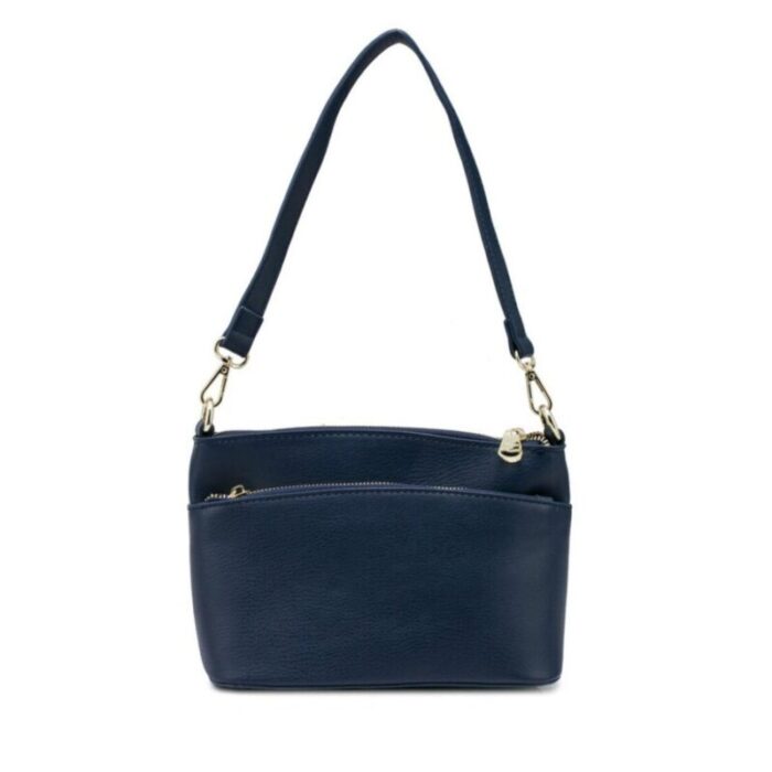 melco faux leather shoulder sling bag navy 240426092501 2