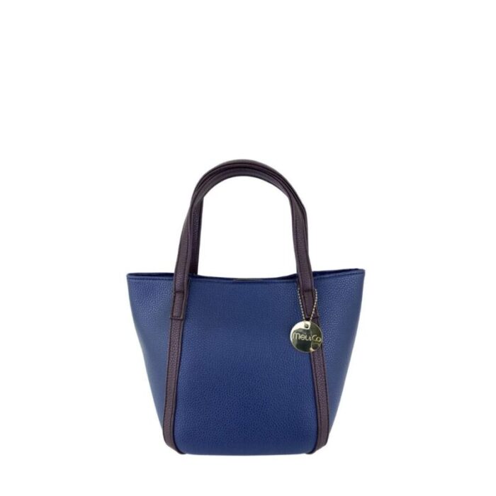 melco pebbled faux leather casual bag navy 240426092438