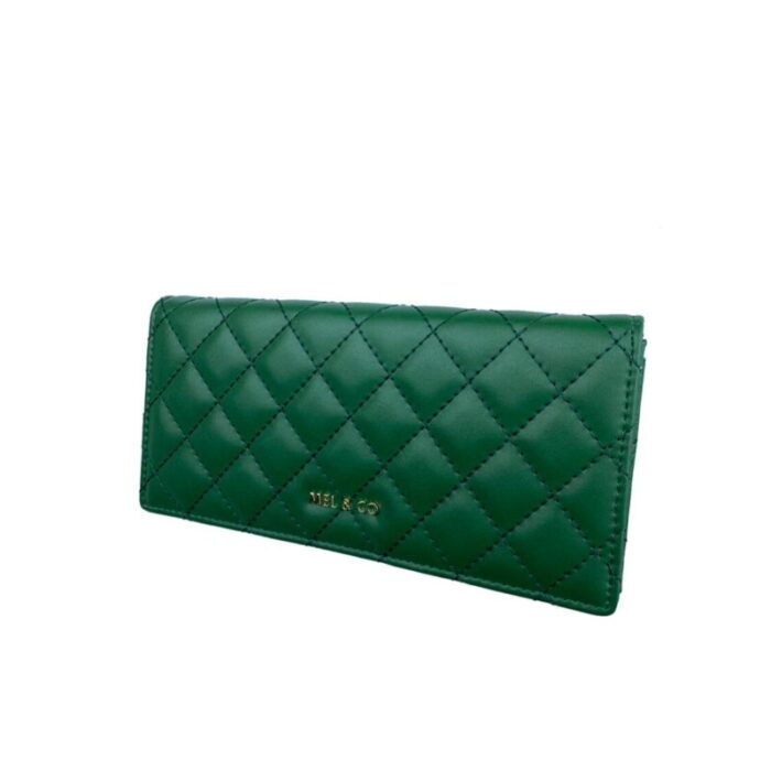 melco quilted basic flap long wallet green 240426092455 1