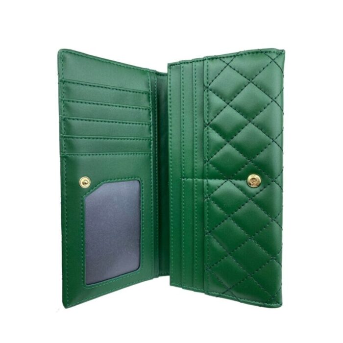 melco quilted basic flap long wallet green 240426092455 3