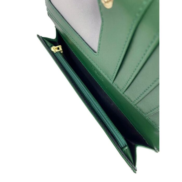 melco quilted basic flap long wallet green 240426092455 4