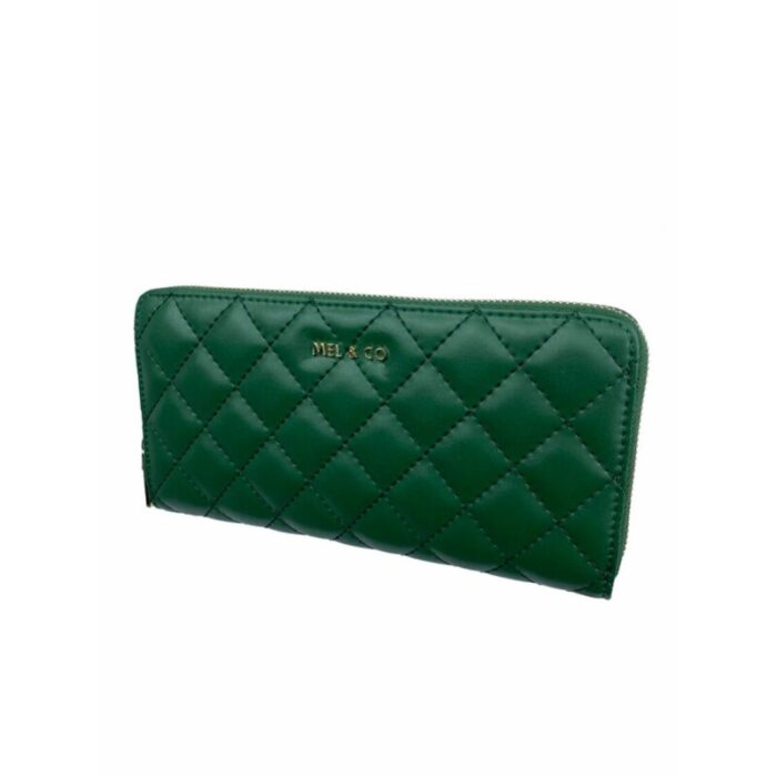 melco quilted zip around wallet green 240426092453 1