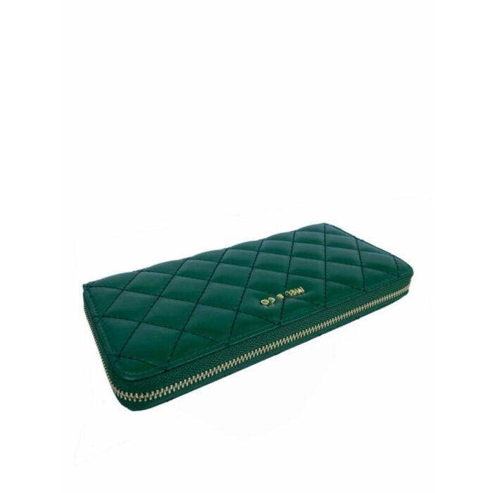 melco quilted zip around wallet green 240426092453 4