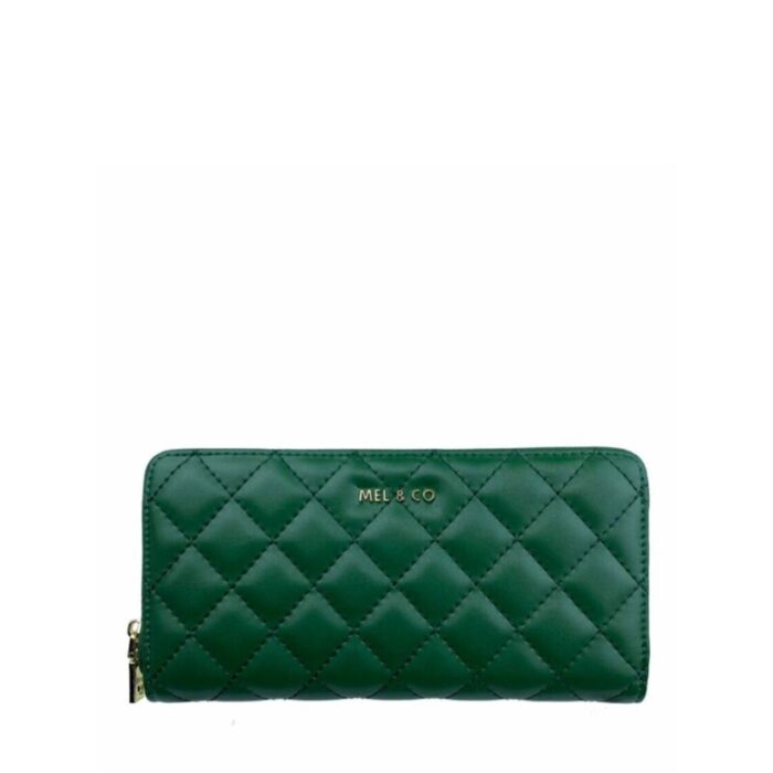 melco quilted zip around wallet green 240426092453