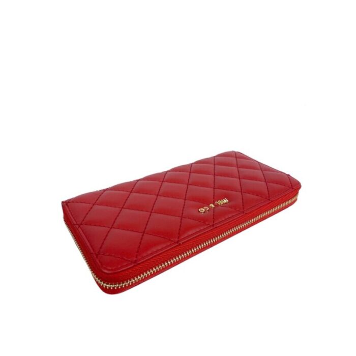 melco quilted zip around wallet red 240426092453 4