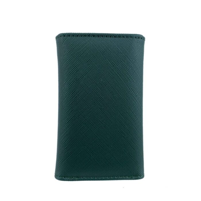 melco saffiano effect basic key pouch forest green 240426092500 2