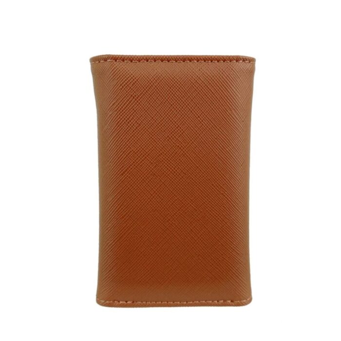 melco saffiano effect basic key pouch tan 240426092500 2