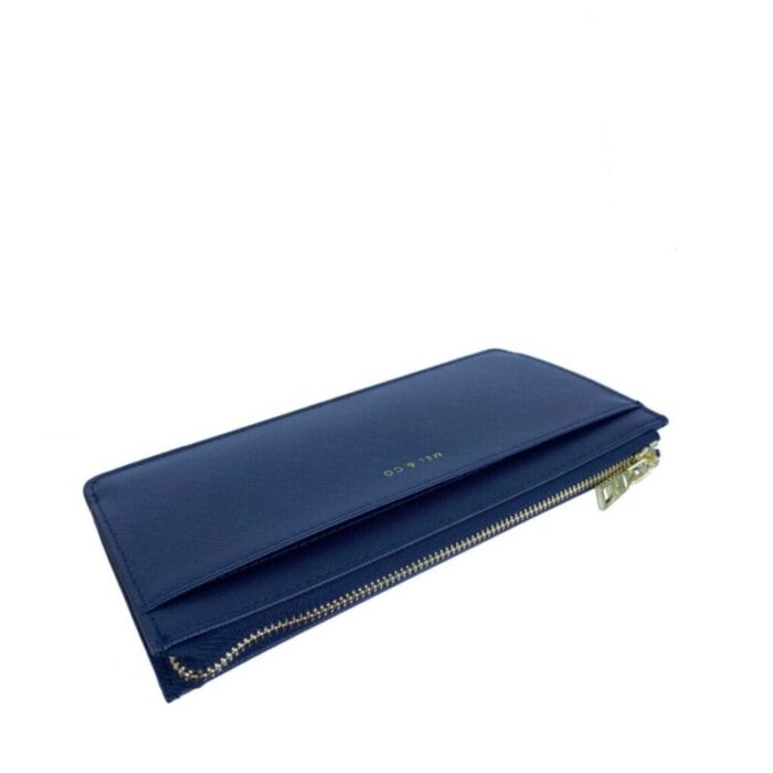 melco saffiano effect slim long wallet navy 240426092449 4