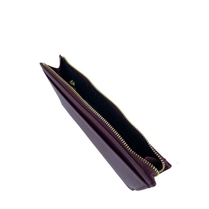 melco saffiano effect slim long wallet wine 240426092449 2