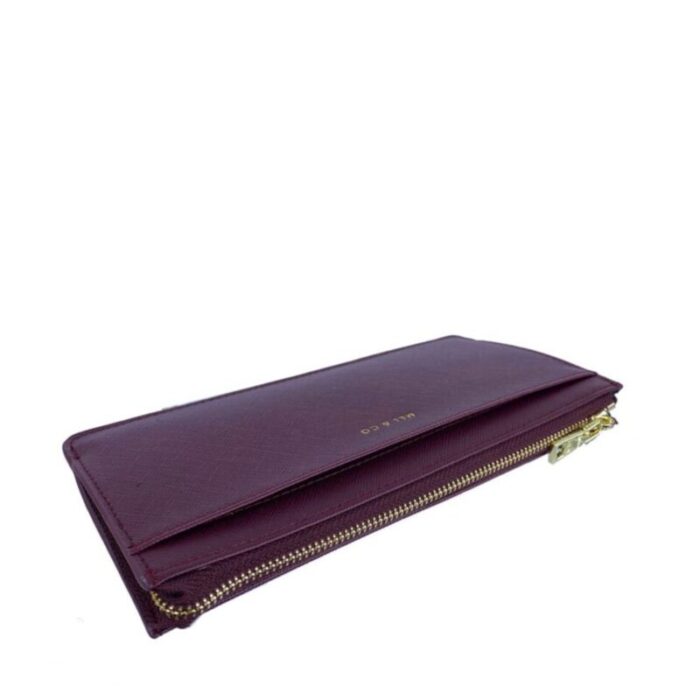 melco saffiano effect slim long wallet wine 240426092449 4