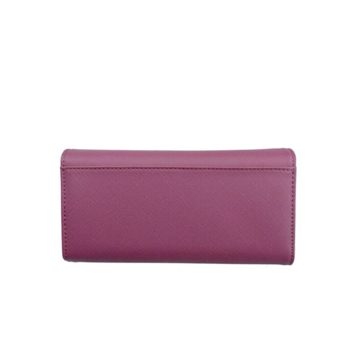 melco saffiano leatherette tri fold long wallet rose 240426092450 2