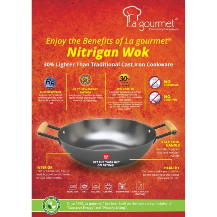 nitrigan wok 40cm wood handle 240510062122 2