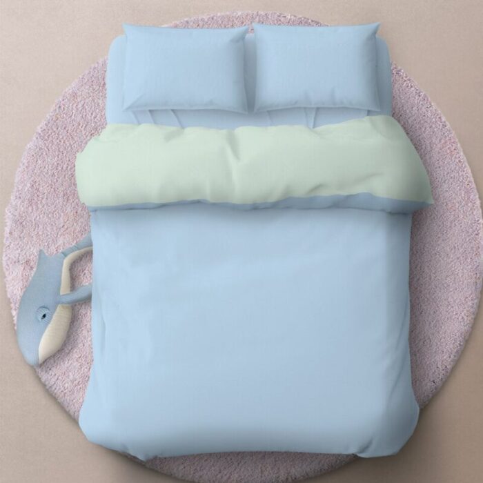 the gang 100 gauze cotton gg 03 baby blue fitted sheet set queen 240208094219